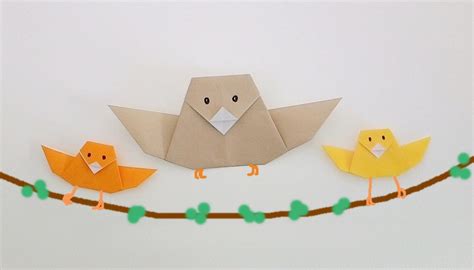Origami very easy bird พบนกนอยงายมากๆ Origami bird easy Origami