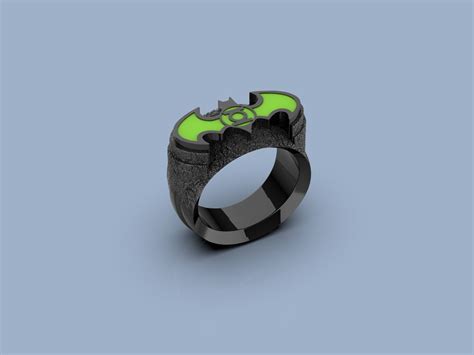 Artstation Green Lantern Batman Ring 3d Print Model