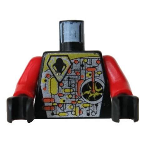 Lego Part 973pb0078c01 Torso Space Ufo Circuitry With Red Lever Pattern
