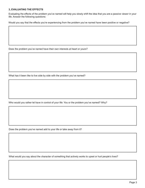 Narrative Therapy Statement Of Position Map Worksheet PDF TherapyByPro
