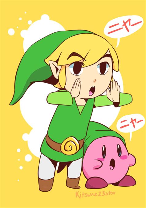 Toon Link And Kirby The Legend Of Zelda Kirbys Adventures Series