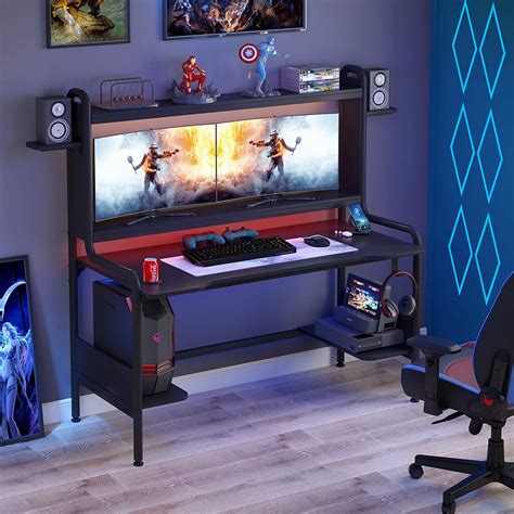 Wholesale Tiyase Gaming Desk With Monitor Stand 55 Inch