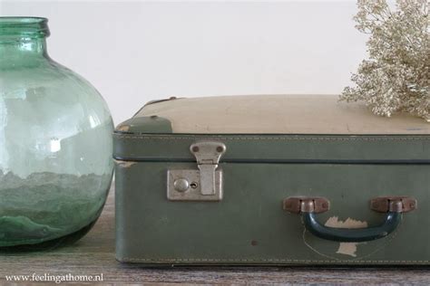 Oude Brocante Koffer Old Suitcase Koffers Suitcase Brocante