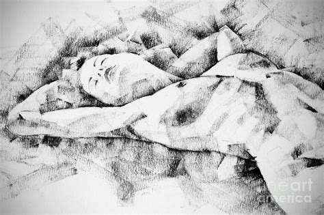 Lying Woman Figure Drawing Drawing By Dimitar Hristov Fine Art America