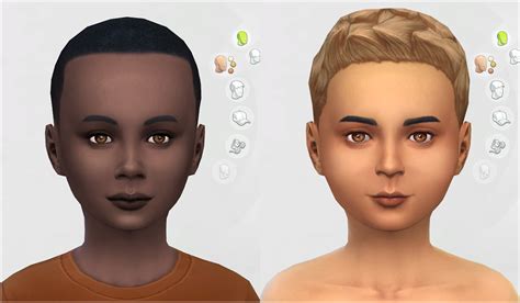 My Sims 4 Blog Default Replacement Child Skin By Endlesslaziness