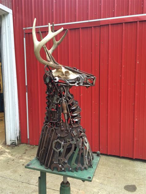 Deer Head Made By Mark Metal Art Welded Metal Art Deer Head