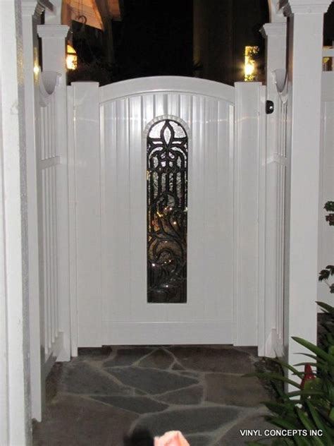 Top and bottom rails, side rails, 1 pack of stainless steel screws custom gates: Vinyl single gates #gates #vinylconcepts http://vinyl ...