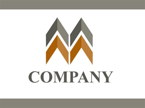 Letter M Company Logo Design Vector