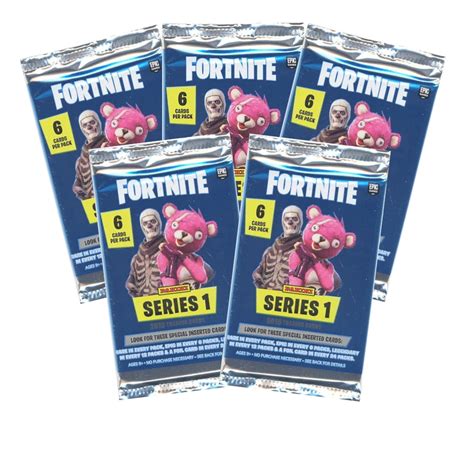 Panini 2019 Fortnite Series 1 Trading Cards Packs 5 Pack Lot