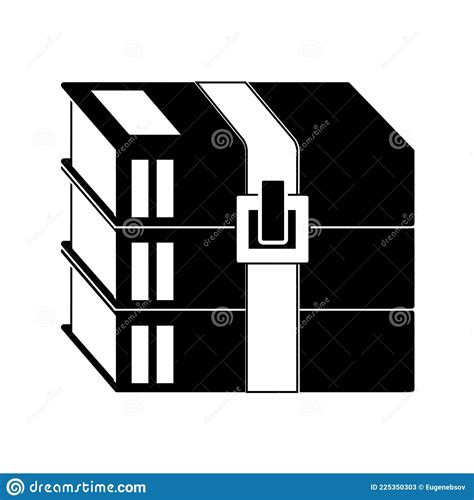 Modern Flat Design Of Rar Or Zip Archive File Icon For Web Stock Vector
