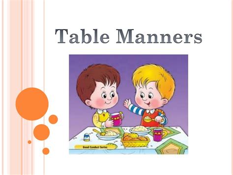 Ppt Table Manners Powerpoint Presentation Free Download Id3203057