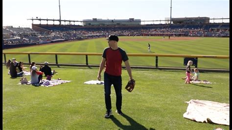 Trying To Catch Shohei Ohtanis 1st Spring Training Home Run In Peoria