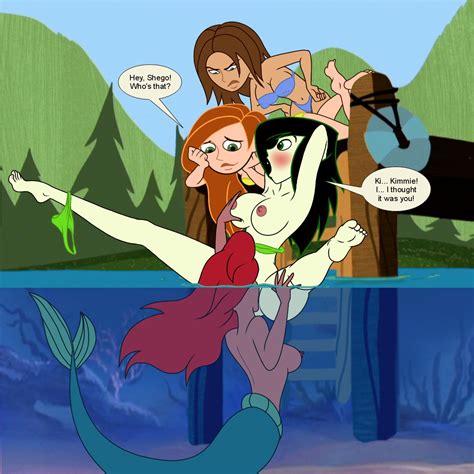 Rule 34 4girls Accurate Art Style Ariel Barefoot Bonnie Rockwaller Breasts Crossover