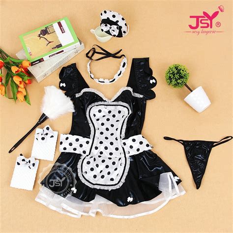 Sexy Womens Nite French Maid Cosplay Costume Exotic Servant Plus Size