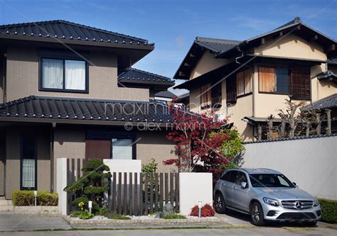 Photo Of Modern Japanese House Exterior In Kyoto Stock Image Mxi31188