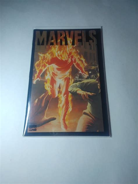 Marvels 1 Alex Ross Kurt Busiek 1994 Acetate Cover Ebay