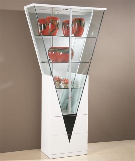 China cabinets and hutches have been produced for many years, with earlier versions available from the 18th century and newer variations made as recently as the 20th century. Triangular Shaped Curio Cabinet - Contemporary - China ...