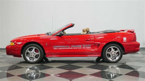 Lead The Pack In This 1994 Ford Mustang Cobra Indy 500 Pace Car