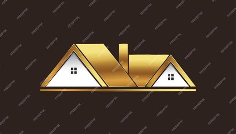 Premium Vector | Golden Houses For Sale Logo Illustration