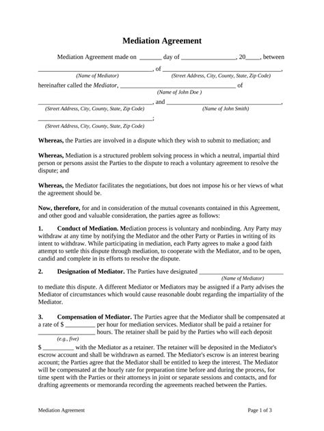Mediation Online Form Fill Out And Sign Printable Pdf Template Signnow
