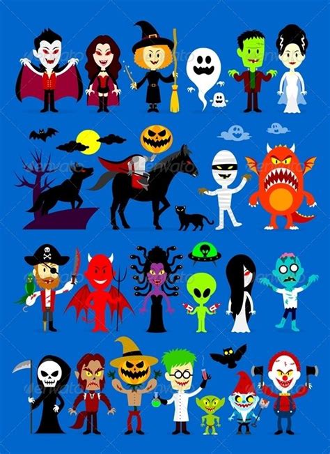 Monsters Mash Halloween Characters Halloween Cartoons Halloween