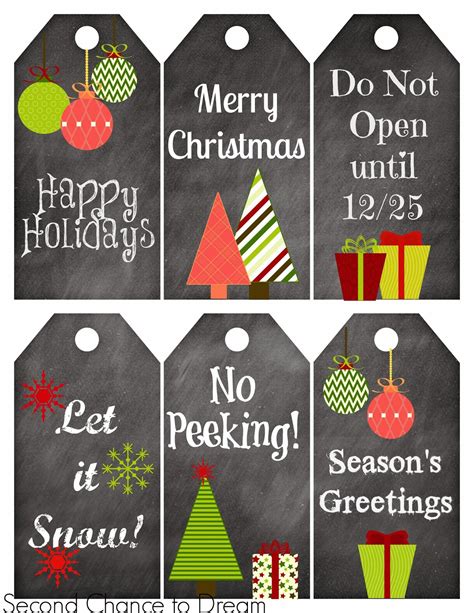 Free printable gift card templates that can be customized online. Second Chance To Dream - Free Printable Gift Tags & Gift ...
