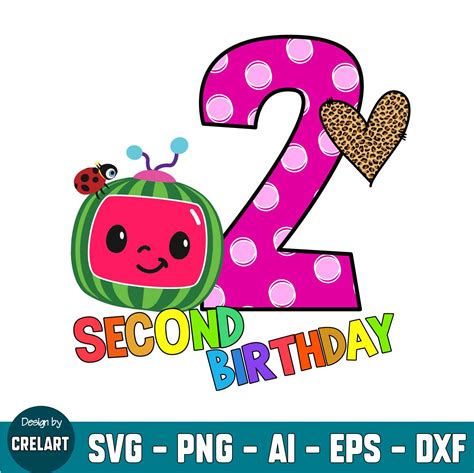 Cocomelon Happy Birthday Svg