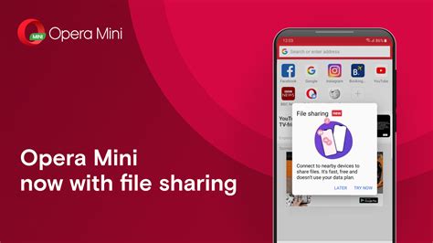 Smart downloading is integrated with opera mini's video player and offline file sharing, so you can download and share files with friends easily! Share photos, videos and audio files offline with the new ...
