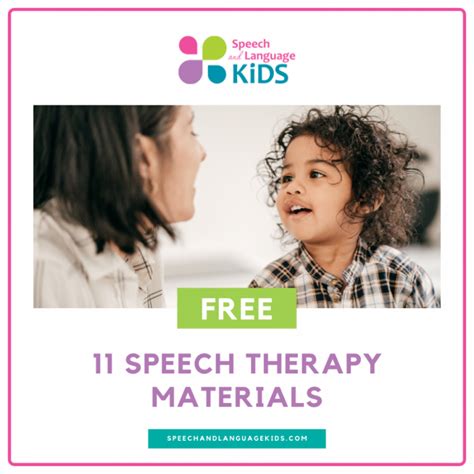 Speech Therapy Materials What Do I Need 11 Free Therapy Materials