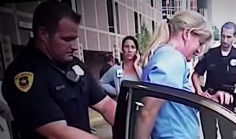 This Is Crazy Sobs Utah Hospital Nurse As Cop Roughs Her Up Arrests Her For Doing Her Job
