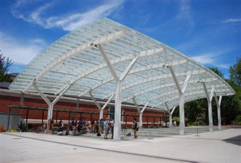 Structural Steel Canopy Bending Metal Architecture