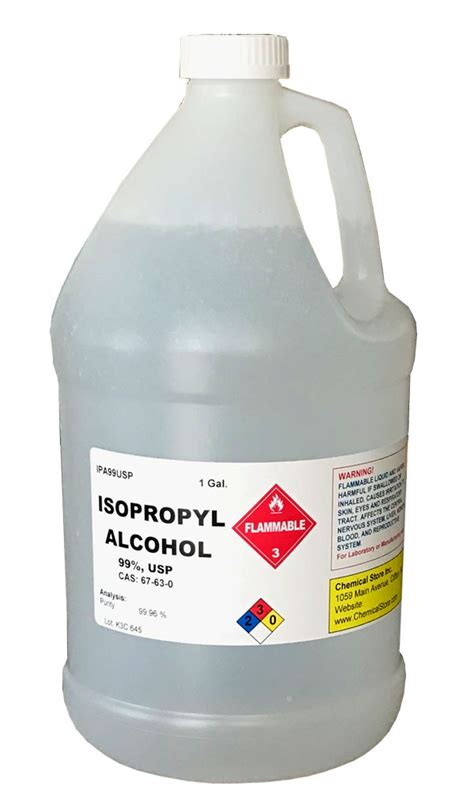 Isopropyl Alcohol 99 Usp 1 Gallon Z Chemicals