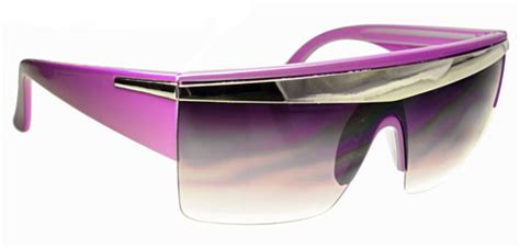 80s Retro Future Purple Sunglasses