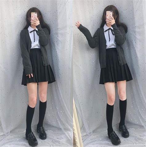 Japanese Sailor Suit Long Sleeved School Uniform Cardigan Student Wear