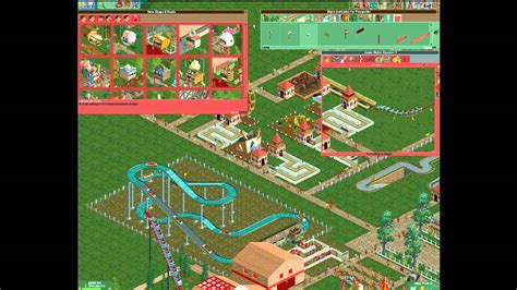 Lets Play Roller Coaster Tycoon New Attractions Youtube