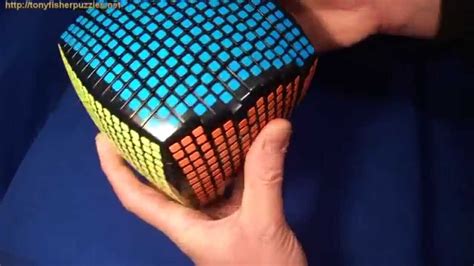 Pseudo 15x15x15 Rubiks Cube Puzzle With Square Stickers 15x15