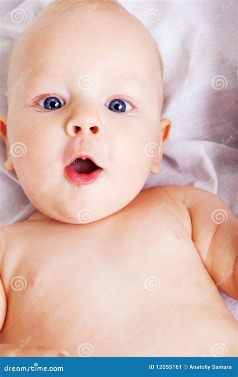 Funny Baby Stock Image Image Of Funny Positive Surprised 12055161