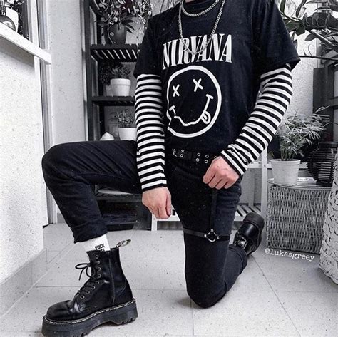 P̸i̸n̸t̸e̸r̸e̸s̸t̸☾︎ ʙʀᴜʜᴄʏs E Boy Outfits Alt Outfits Punk Outfits
