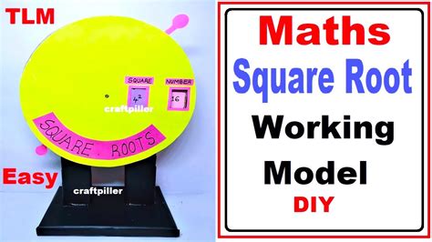 Maths Square Roots Working Model Tlm Diy Craftpiller Howtofunda