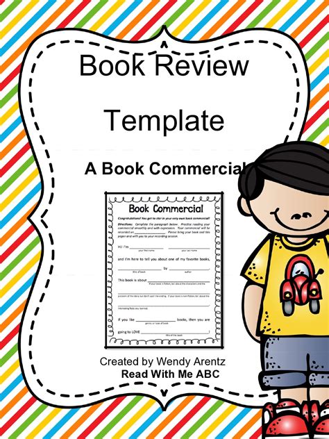 50 Best Book Review Templates Kids Middle School Etc Templatelab