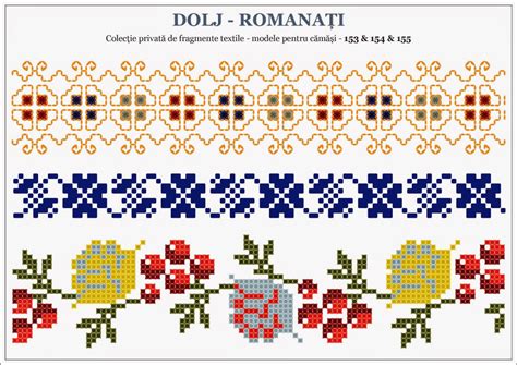 Semne Cusute Traditional Romanian Motifs Oltenia Dolj Romanati