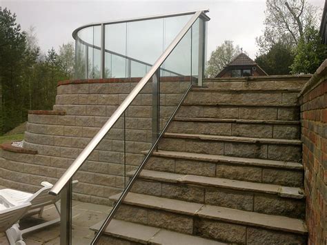 Glass Stair Railings Glass Balustrades On Stairs Glass Staircase