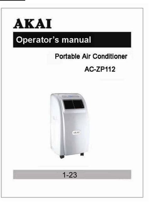 Akai Air Conditioner Ac Zp User Guide Manualsonline Com
