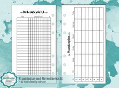 Hier können die noten bzw. Hausaufgabenheft Notenspiegel | stationery /printables ...