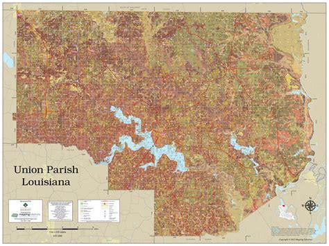 Union Parish Louisiana 2022 Soils Map Mapping Solutions