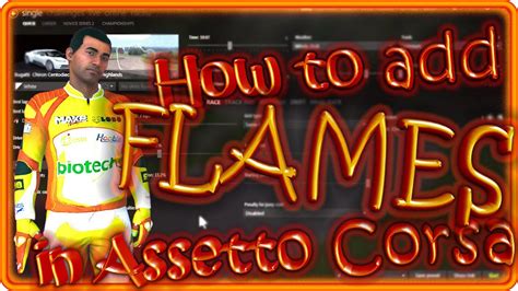 Assetto Corsa Add Exhaust Flames How To Youtube