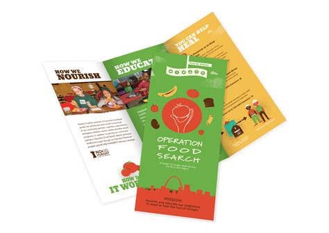 Operation food search, saint louis, mo. Tyler Sanguinette | Operation Food Search Brochure Concept