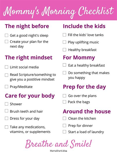 Make Over Your Mornings With Our Mom Morning Routine Checklist