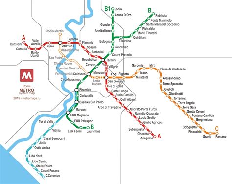 Rome Metro Rail Map Images And Photos Finder
