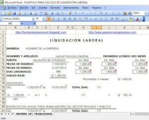 Cálculo de liquidación en México